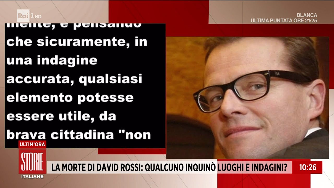 I misteri della morte di David Rossi - Storie italiane 21/12/20