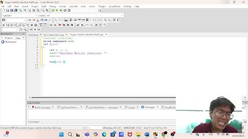 Menentukan Matriks Identitas dengan C++ - Tugas Pratikum Alpro