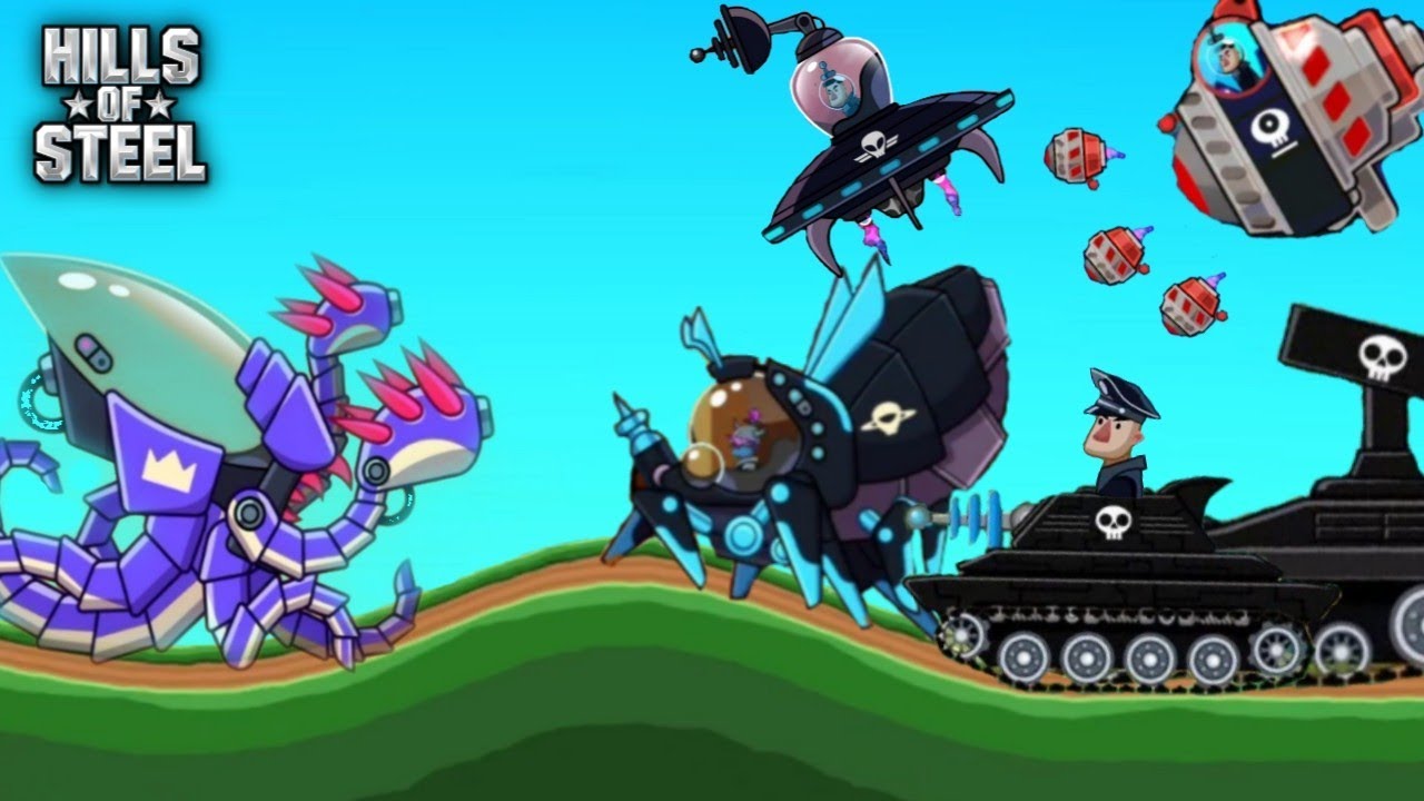 Hills Of Steel-All Boss Tank with New HIVEMIND In Boss Rush Mode versus Tank KRAKEN ✅