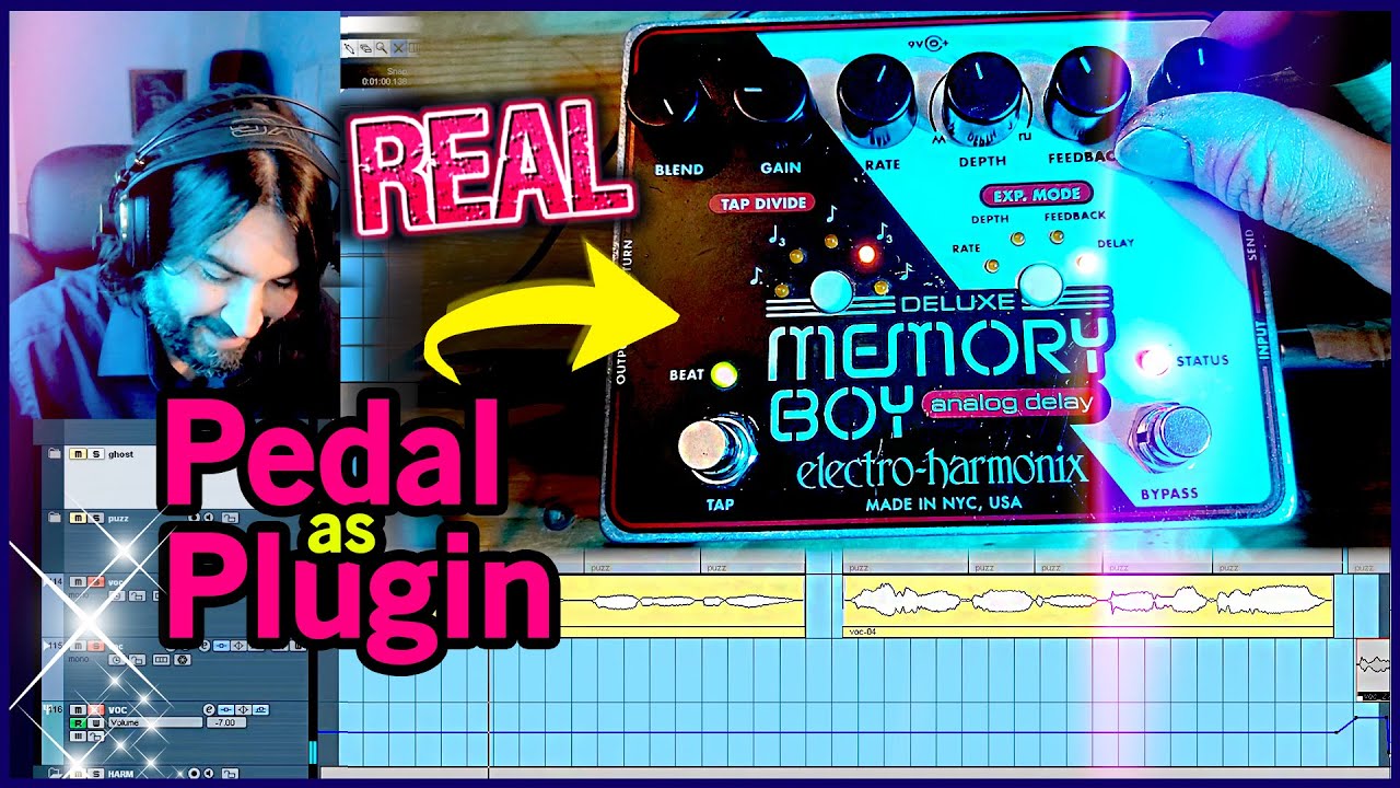 Using a Guitar Pedal as a Plugin in my DAW ► Music Studio Vlog