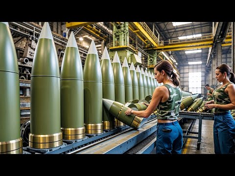 مشاهد خطيرة من داخل مصانع الأسلحة هكذا يتم تصنيع الدبابات والذخائر