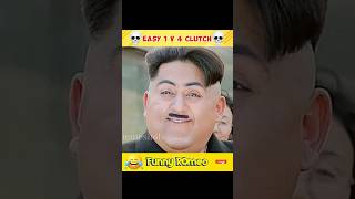 💀 Easy 1 V 4 Clutch 🤡#bgmi #pubgmobile #funnyshorts #gaming #shorts #viralshorts