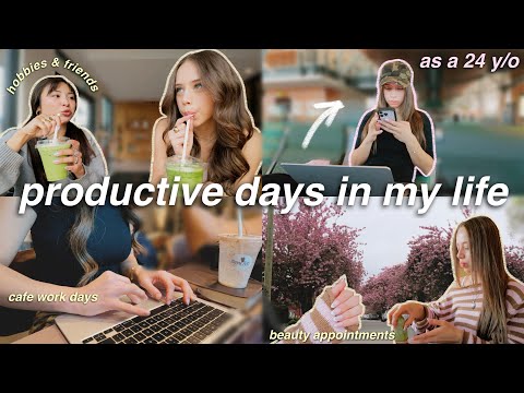 DAYS IN MY LIFE VLOG as a 24 y/o 🎀 productivity, workouts, hobbies, & beauty appointments