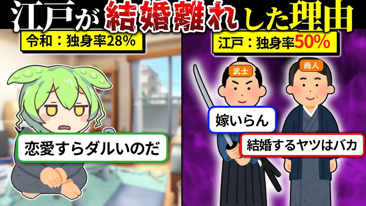 江戸が独身天国だった理由が興味深かった