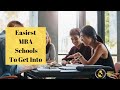 Easiest MBA Schools To Get Into In 2021