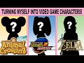 Turning Myself into Video Game Characters! | Animal Crossing Islander | Sonic OC | Hylian