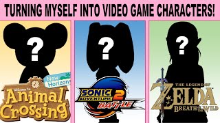 Turning Myself into Video Game Characters! | Animal Crossing Islander | Sonic OC | Hylian screenshot 4