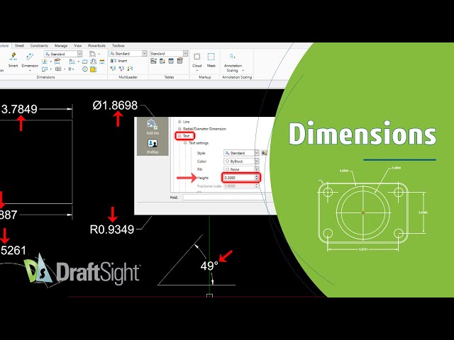 Change TextHeight of Dimension in Dimension Style