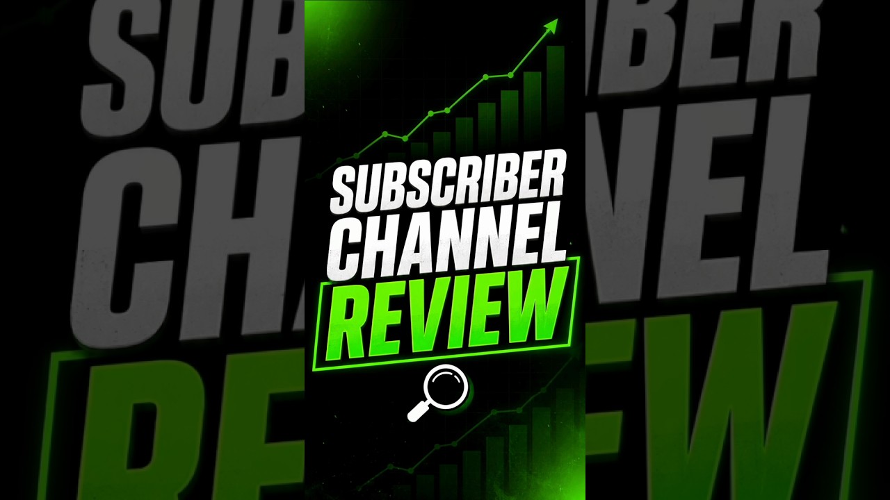 Susbcriber Channel Review 😱 #1
