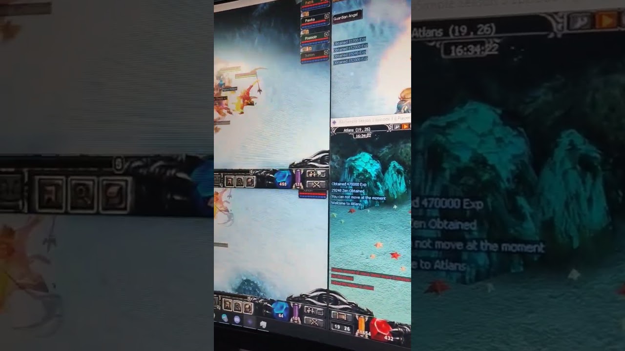 Test Party Buff + Exp 