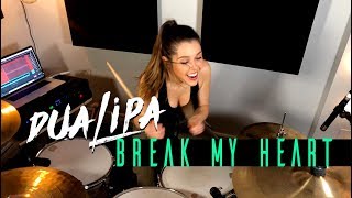 Vignette de la vidéo "Dua Lipa - Break My Heart | DRUM COVER Domino Santantonio"