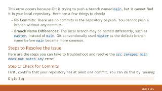 Famous Troubleshooting the src refspec main does not match any Error in Git Wealth