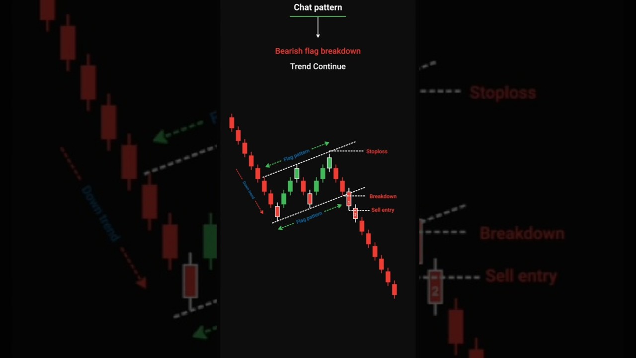 Bearish Flag Breakdown 👇🏻 📈