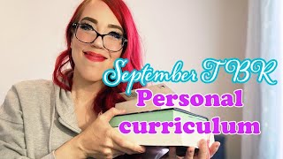 September TBR and personal curriculum 📚💕