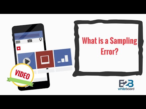 What is a Sampling Error?