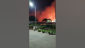 Shaheed sukhdev college of business studies (girls hostel) ke samne lagi aag 😱😱 #college #sscbs#du