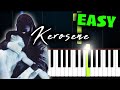 Crystal Castles &quot;KEROSENE&quot; - EASY Piano Tutorial