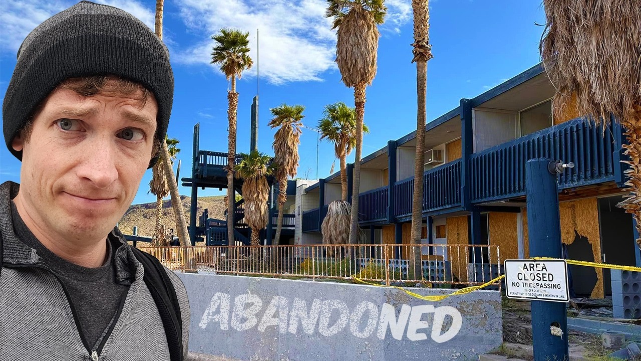 Urban Exploration Solo: Abandoned Hotel & Restaurant with Body Outlines | Echo Bay Resort 🇺🇸