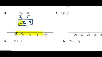 3.9 Solving Inequalities by Multiplication or Division Class Practice Video
