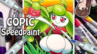 Bounsweet & Steenee Pokemon Copic Marker Illustration