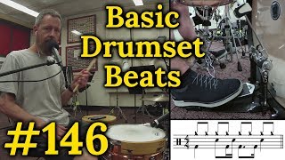 Drumset Basic Beats #146 - Snare Drum Variations