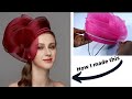 DIY Women Occasion Hat designed with crinoline | Hat making tutorial
