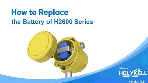 How to Change Battery of Wireless IoT Sensor H2600 Series (C24)