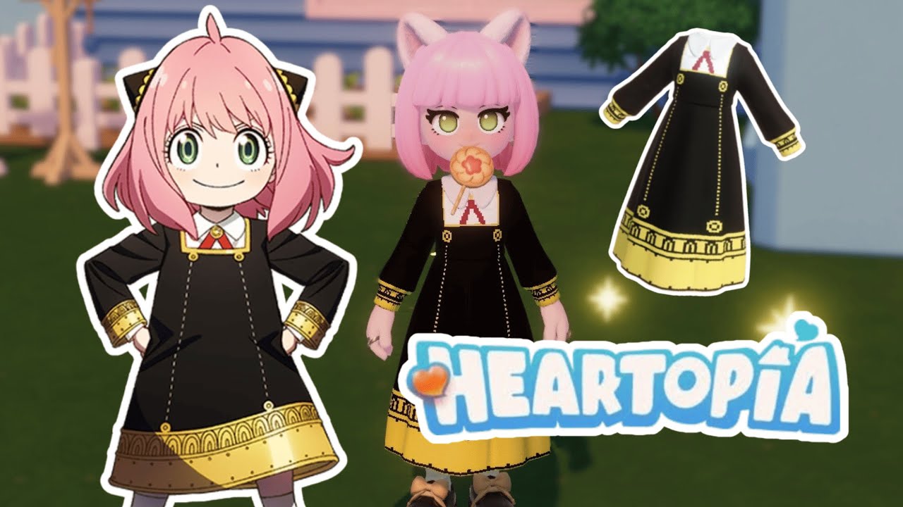COMO FAZER a roupinha da ANYA de SPYxFAMILY em HEARTOPIA 🌟🥜 Customização de Roupas Heartopia