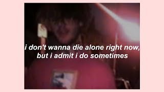 ☆lil peep☆ // the song they played [when i crashed into the wall] (lyrics) ♡