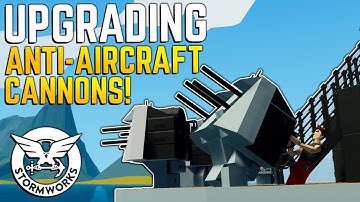 NEW ANTIAIRCRAFT AUTOCANNONS  - Twin Tank Landing Craft - Stormworks Search and Destroy