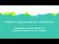 Calculating Pooled Estimates for the Population Mean | Inferential Statistics | Further Statistics