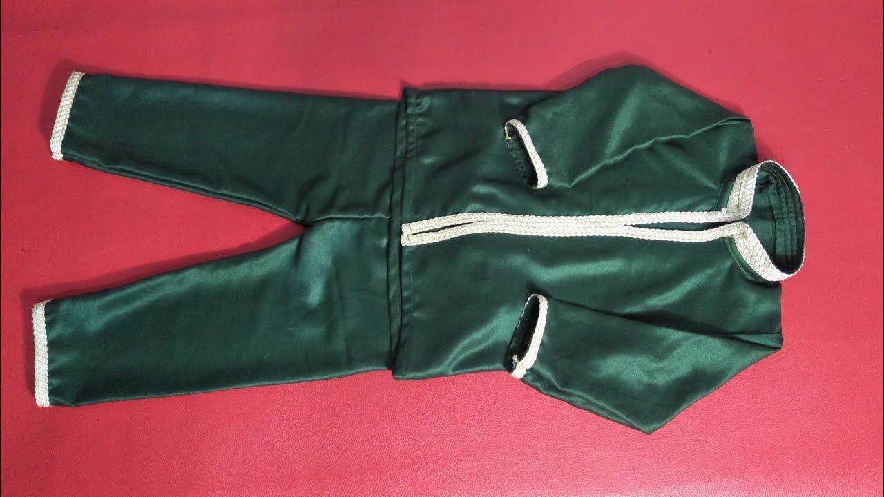 تفصيل جبادور للاولاد بعمر3سنوات بقماش مليفة coudre un jabador