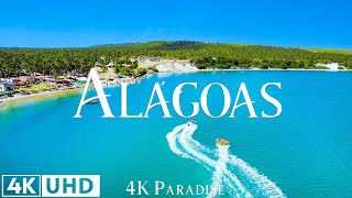 FLYING OVER ALAGOAS BRAZIL 4K UHD - Relaxing Music With Beautiful Natural Landscape - Amazing Nature