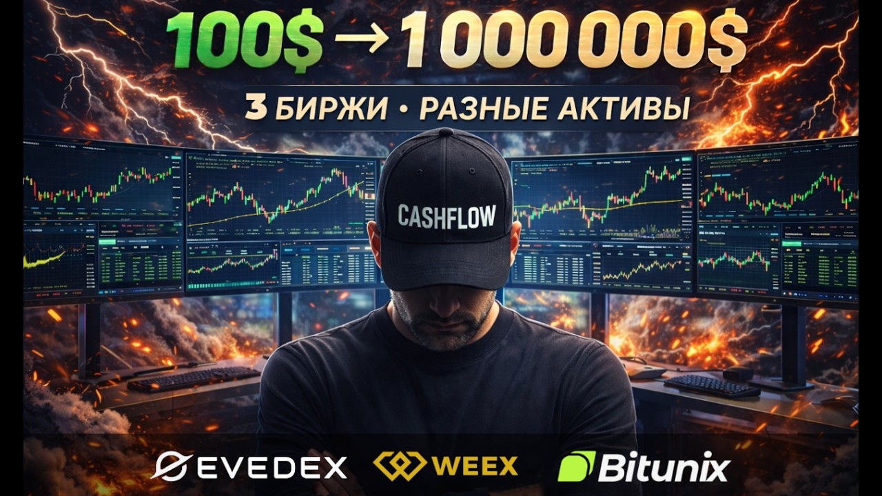 Путь от 100$ до 1млн$. Крипта. Торговля онлайн.
