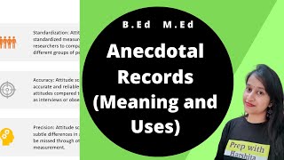 Anecdotal Records | Tools for Assessment