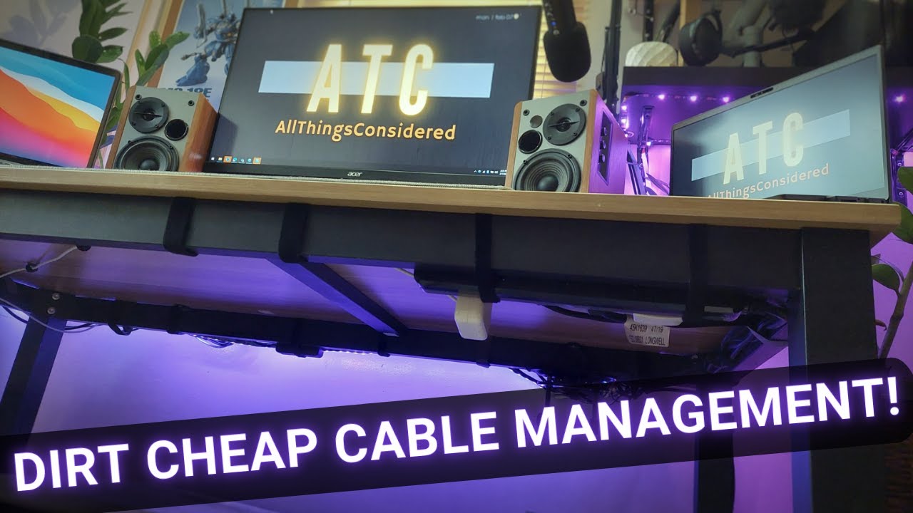 Dirt Cheap Cable Management - YouTube