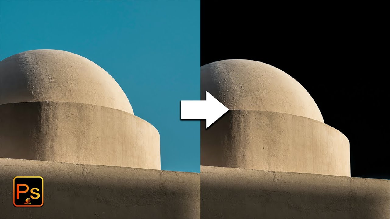 Remove background using color range effect 