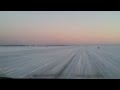 Driving across frozen sea, Sviby-Rohuküla ice road, Estonia 2012