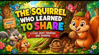 The Squirrel Who Learned to Share | Heartwarming Kids Moral Story