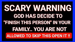 SCARY WARNING ‼️ GOD HAS DECIDE TO FINISH THIS PERSON.. | Gods message today| God message