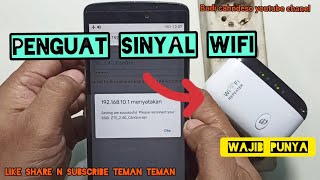 TUTORIAL/CARA MENYAMBUNGKAN PENGUAT SINYAL WIFI/wifi REPEATER BAGI PEMULA/PENGGUNA BARU screenshot 5