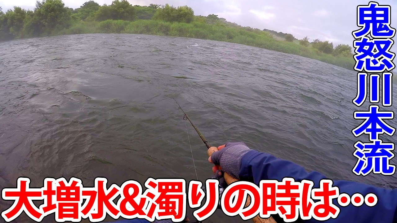 大増水&濁りの時は…。【渓流釣り】【本流ヤマメを求めて】【鬼怒川本流＆支流】