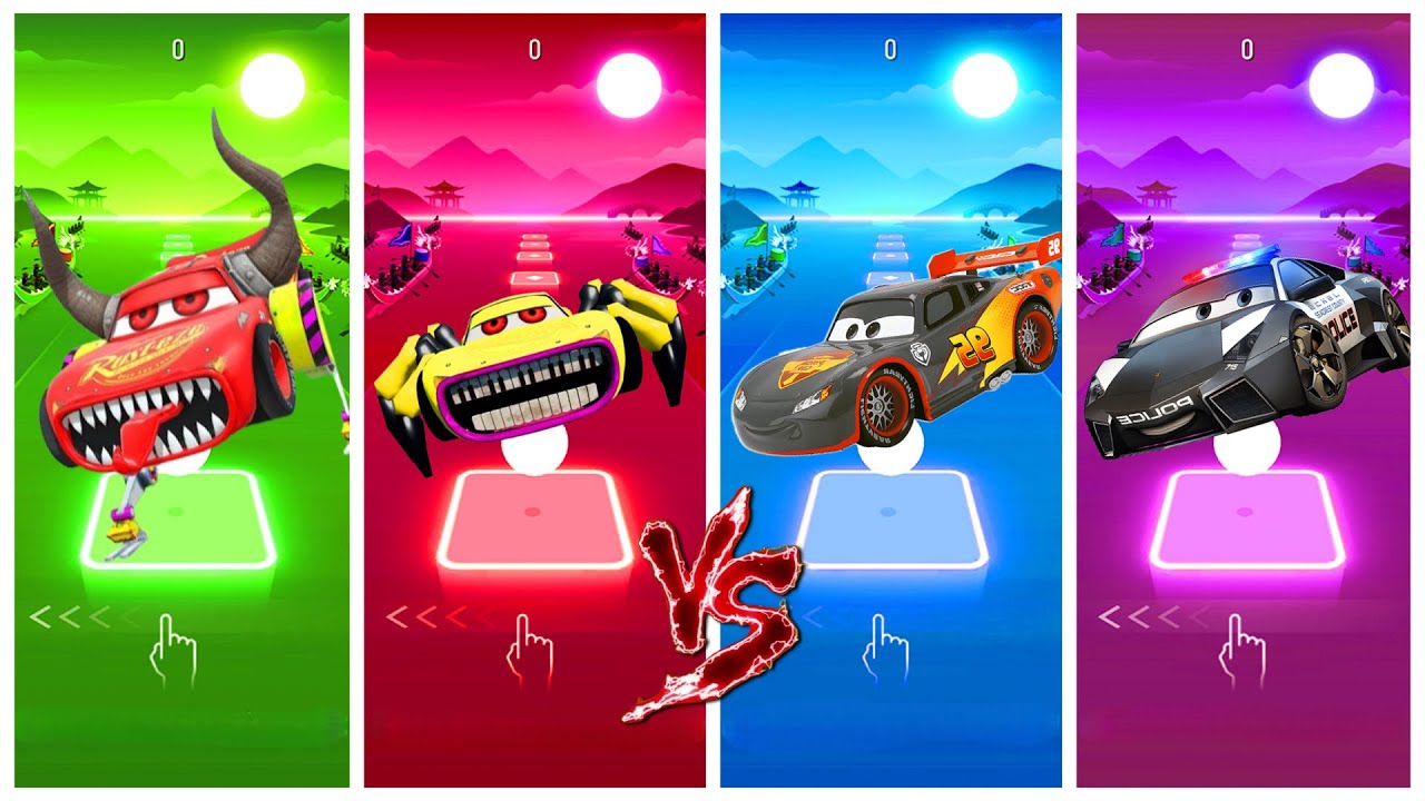 Epik Tiles Hop - Crazy McQueen Monster Tiles Hop Challenge!