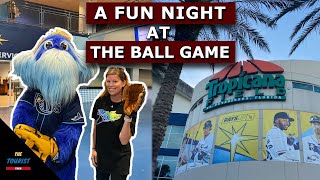 Fun Night of Baseball at Tropicana Field | Petting Sting Rays