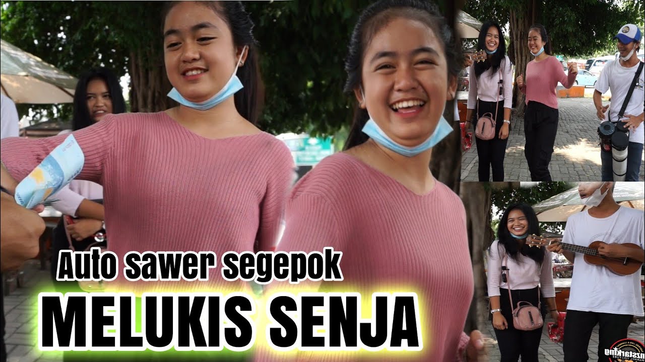 Pengamen ABG cley bikin salting..!!! melukis senja auto sawer langsung hoyang ala cley