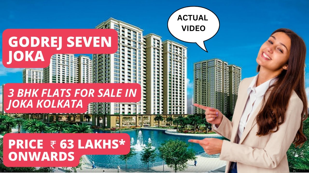 Godrej Seven Joka ☎+919513726815 3 BHK Flats For Sale in Joka