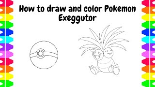Exeggutor (Kanto)  Pokemon, Pokemon sketch, Pokemon pokedex