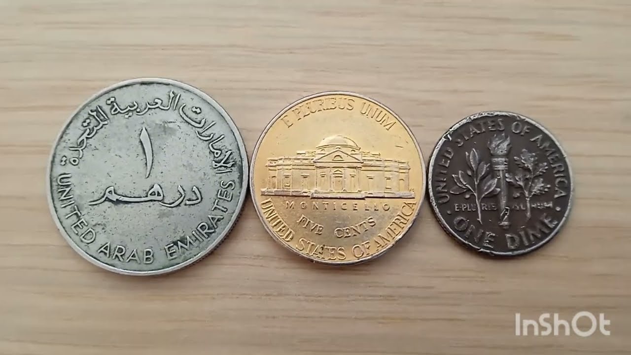 3 Coins Most Rare Five Nickel 2006 D | 1 Dime Black and | 1 DH UEA émirat 1995 Worth Big Money !