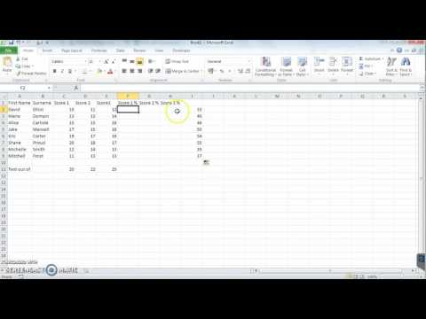 ECDL - Entering Formulas & filling cells