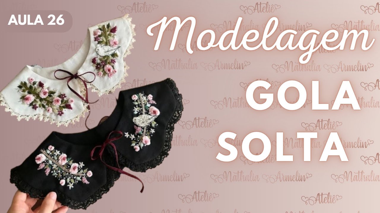Modelagem gola destacável detachable collar Aula 26